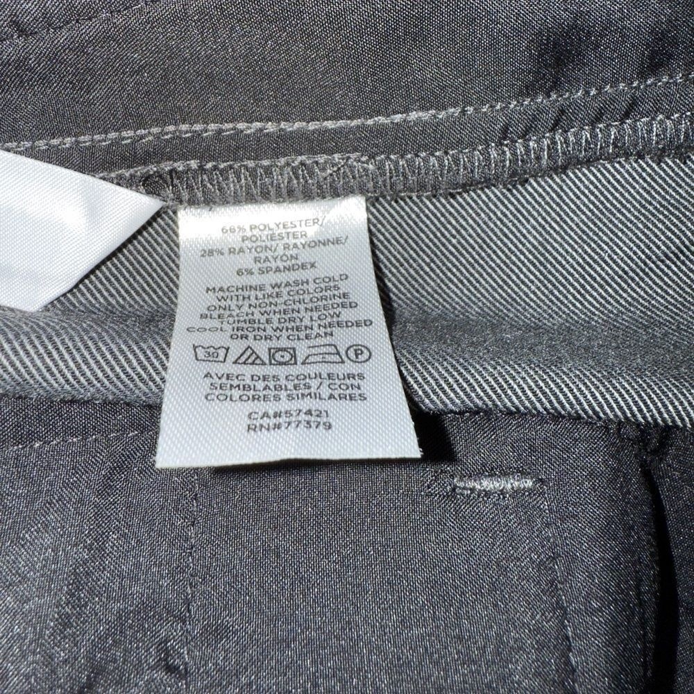 NWT Ann Taylor Women's‎ Pants Trousers Slim Ankle Mid Rise Dark Grey Size 16 - Picture 8 of 10